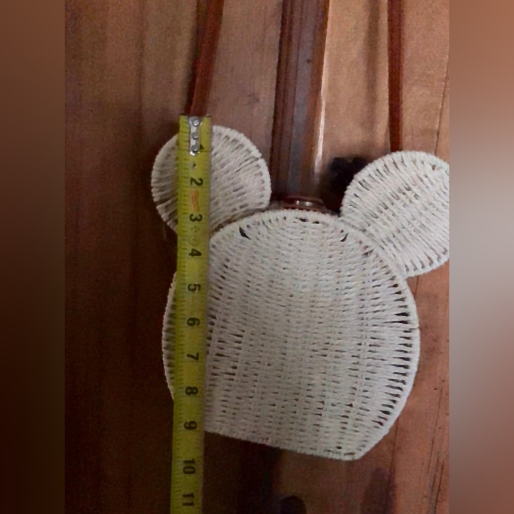 Mickey Mouse Ears Rattan Crossbody Boho Purse Handbag for your Disney Trip - Picture 4 of 7